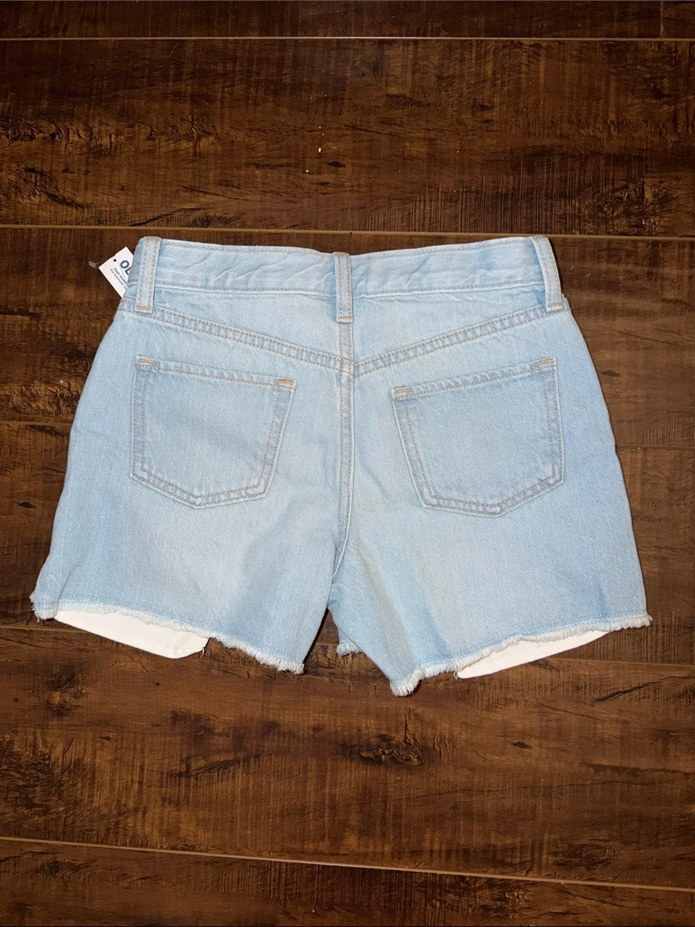 Old Navy Light Wash Distressed Denim Shorts